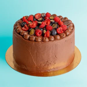 Tarta chocolate con frutos rojos - Mila Repostería en Alicante