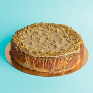 Tarta de queso pistacho - Mila Repostería en Alicante