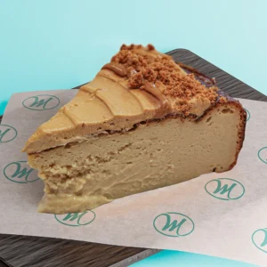 Porción tarta de queso de lotus – Mila repostería en Alicante Porción tarta de queso de lotus – Mila repostería en Alicante